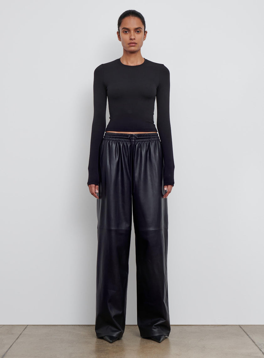 Leather Track Pant